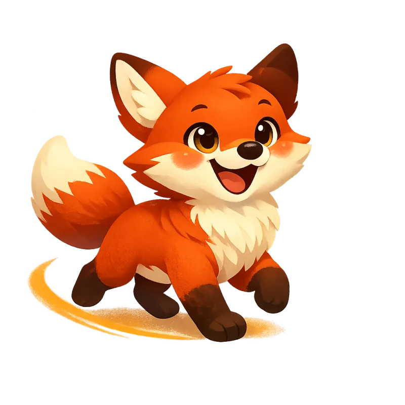 Sunny the fox, the farm Wobble friend